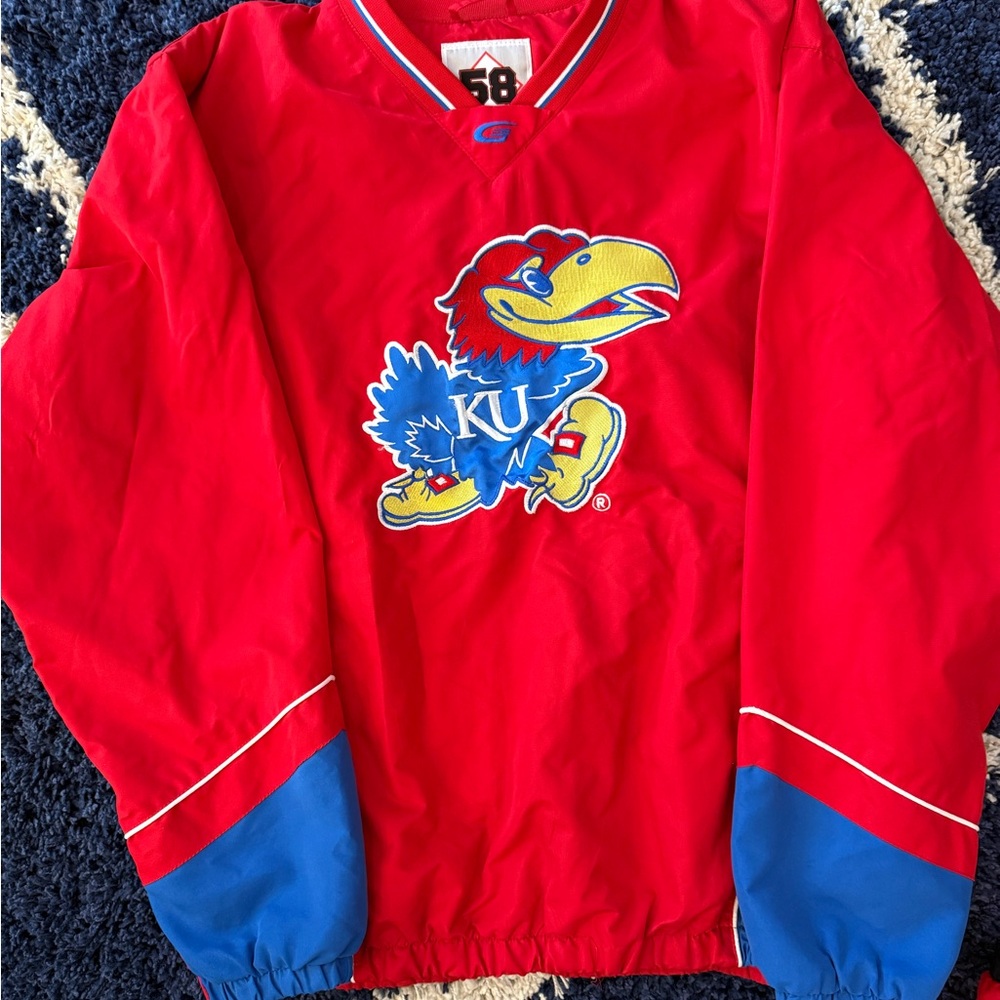 Adidas Red and Blue Windbreaker Jacket